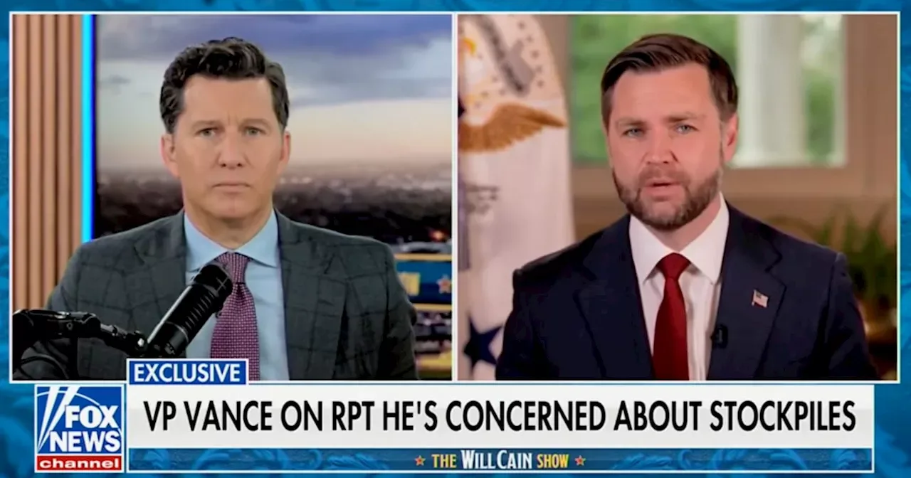 Vance Denies Then Confirms Concerns Over U.S. Weapons Stockpiles in Iran War