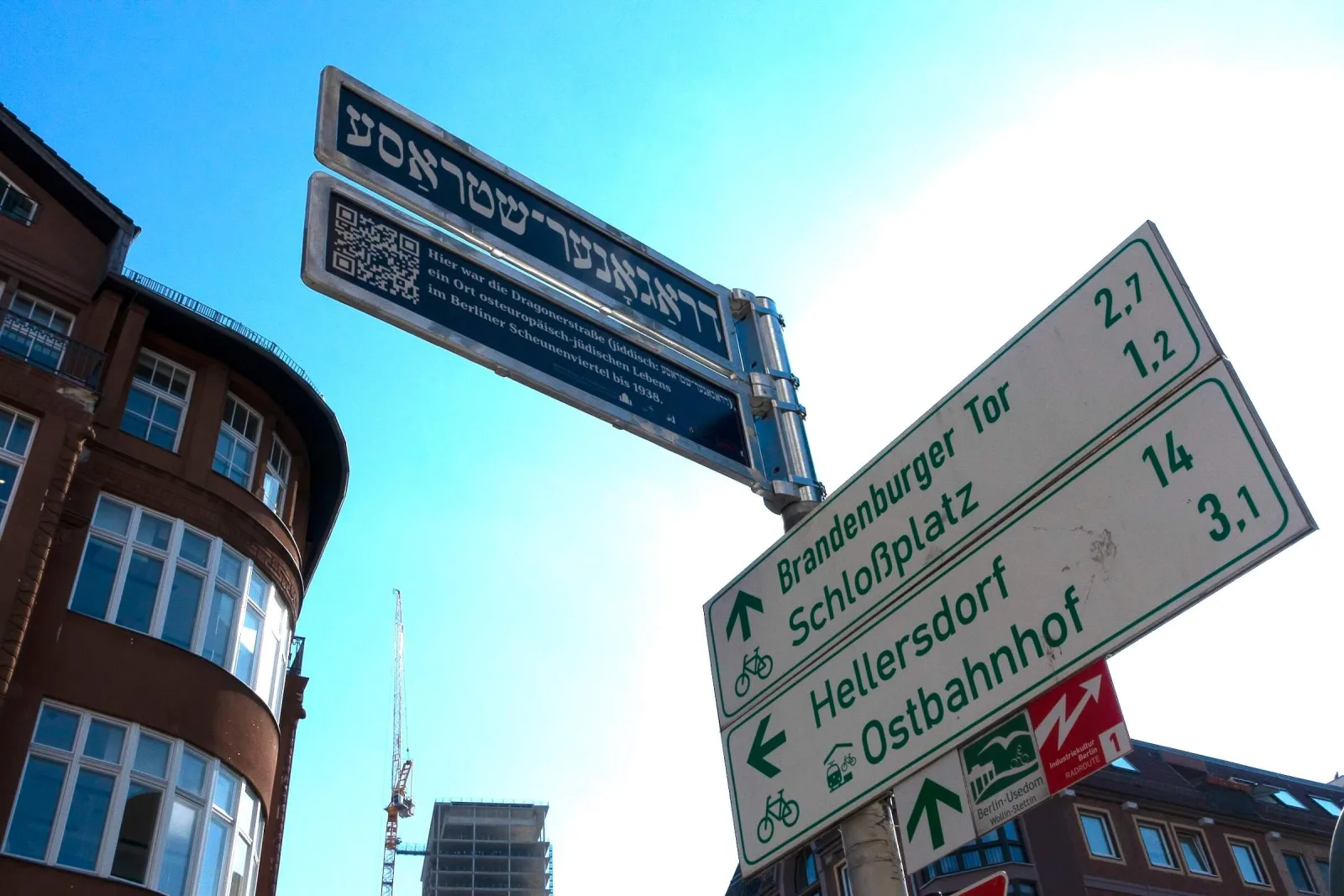 Berlin's Yiddish Street Signs Revive Push for Minority Language Status