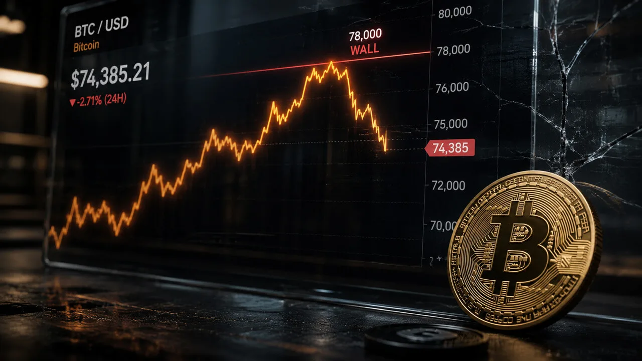 Bitcoin Dips Below $74,000 Amid Waning Momentum and Declining ETF Inflows