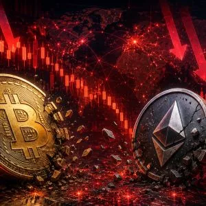 Coordinated Selloff Pushes Bitcoin and Ethereum Below Key Price Levels