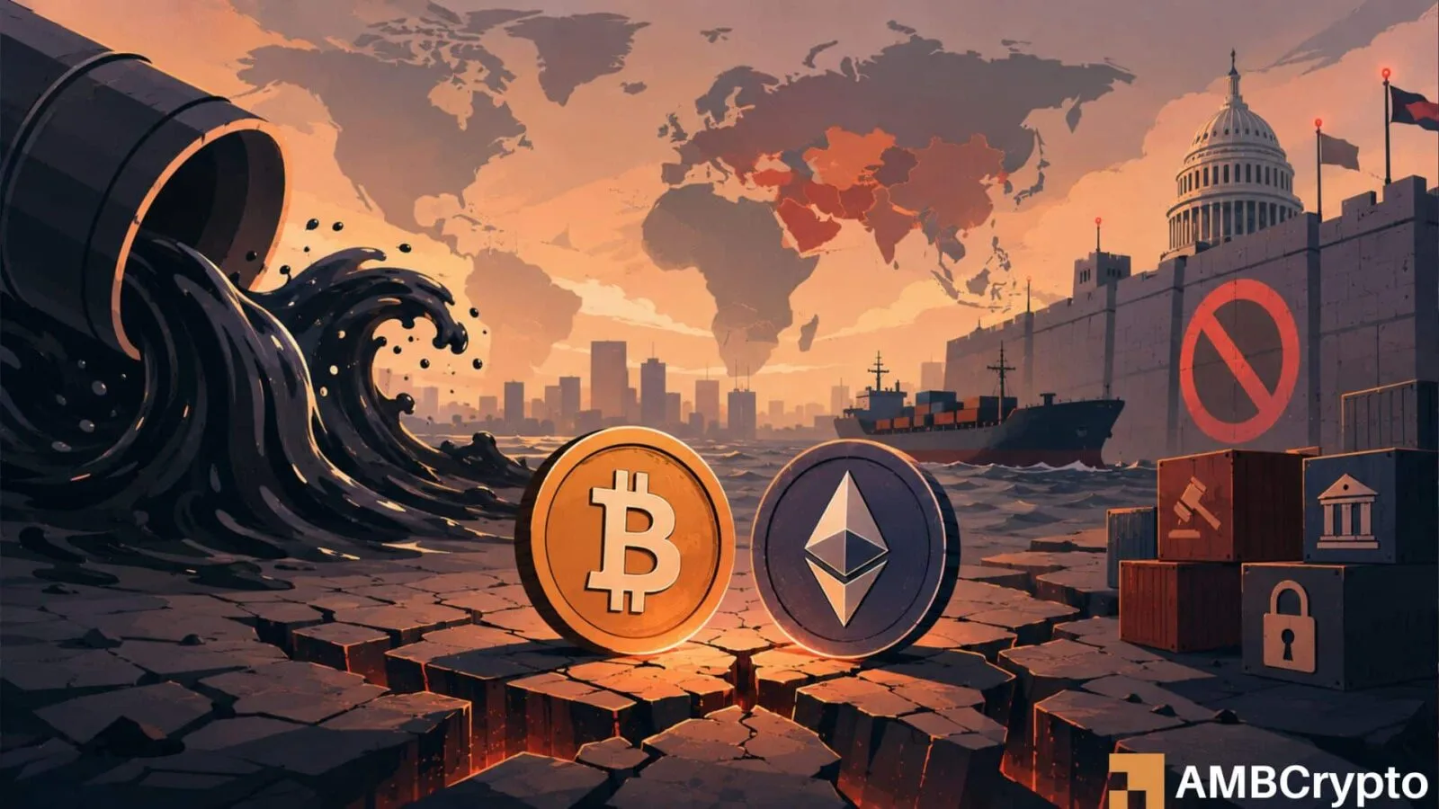 Crypto Markets Face Nearly $942 Million Liquidations Amid Rising Geopolitical Risks