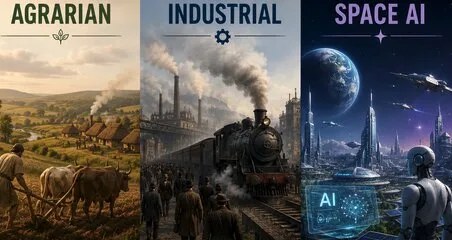 How Past Industrial Shifts Transformed Global GDP and What AI Means for Future Growth