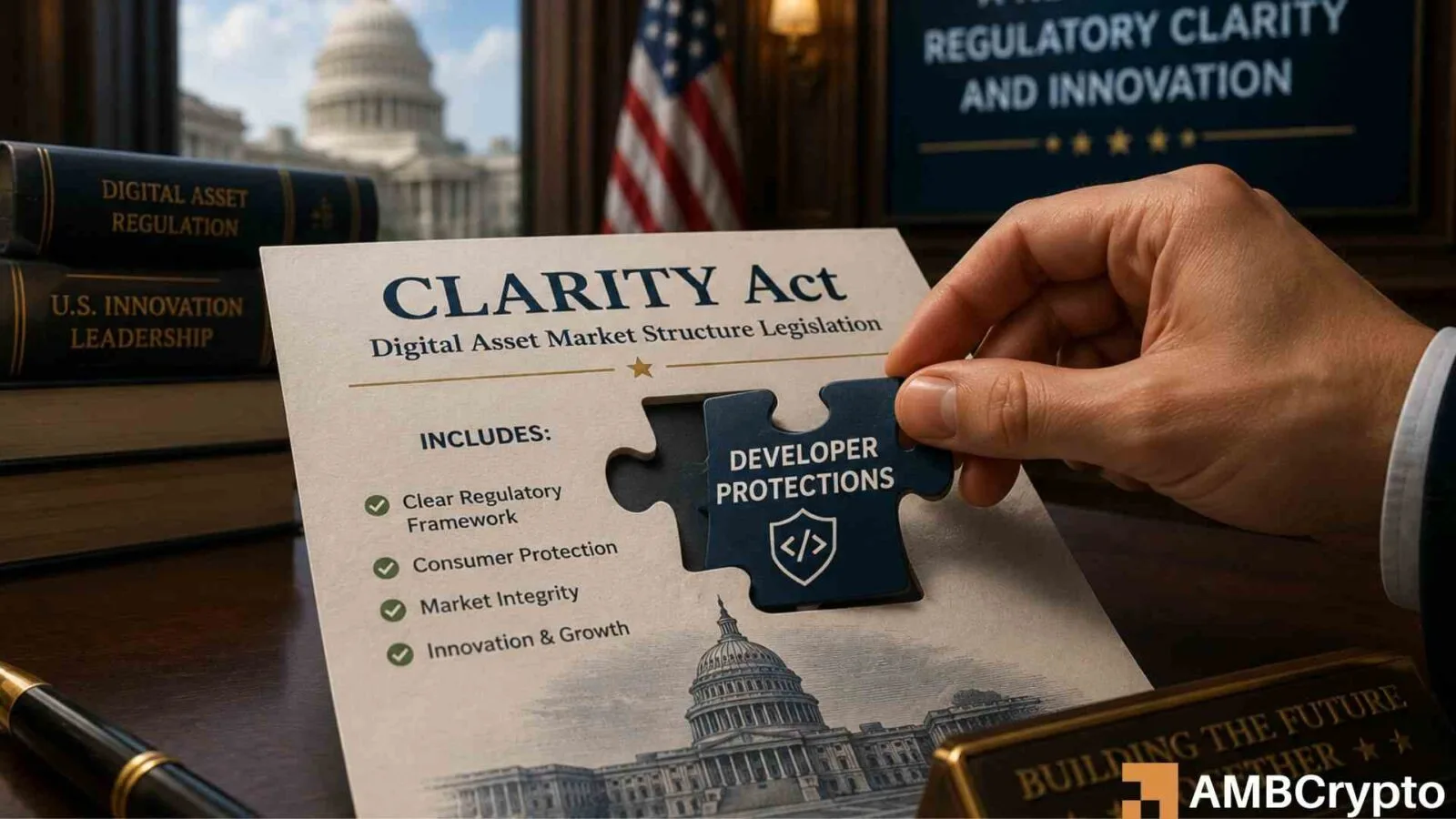 Lawmakers Integrate Developer Safeguards in Crypto Bill Amid Ongoing Debates