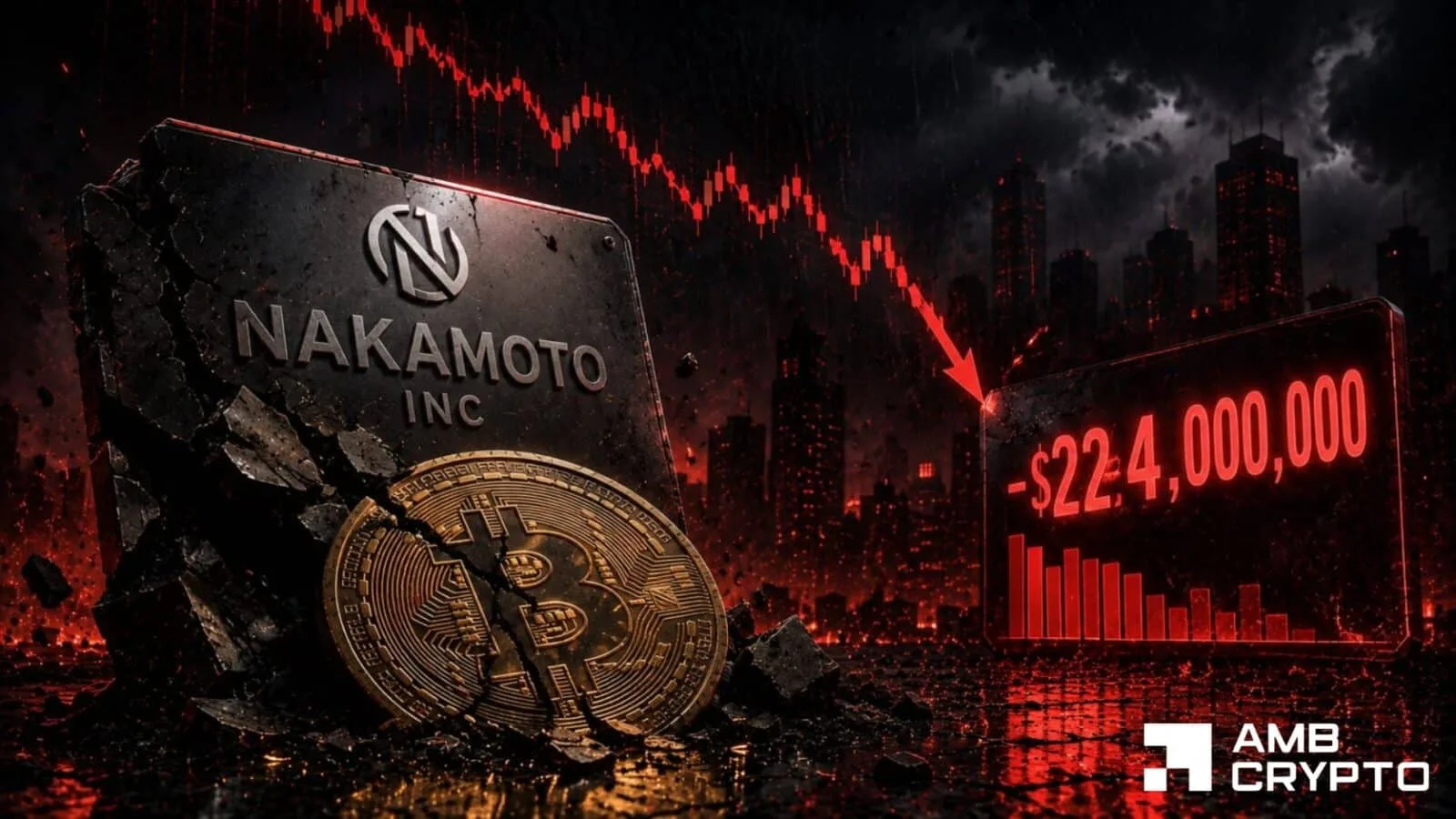 Nakamoto Inc. Faces Steep Losses as Bitcoin Holdings Drop Over 35%