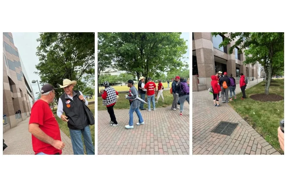 Republican Senate Candidate Sam Page Attends NCAE May Day Protest in Raleigh