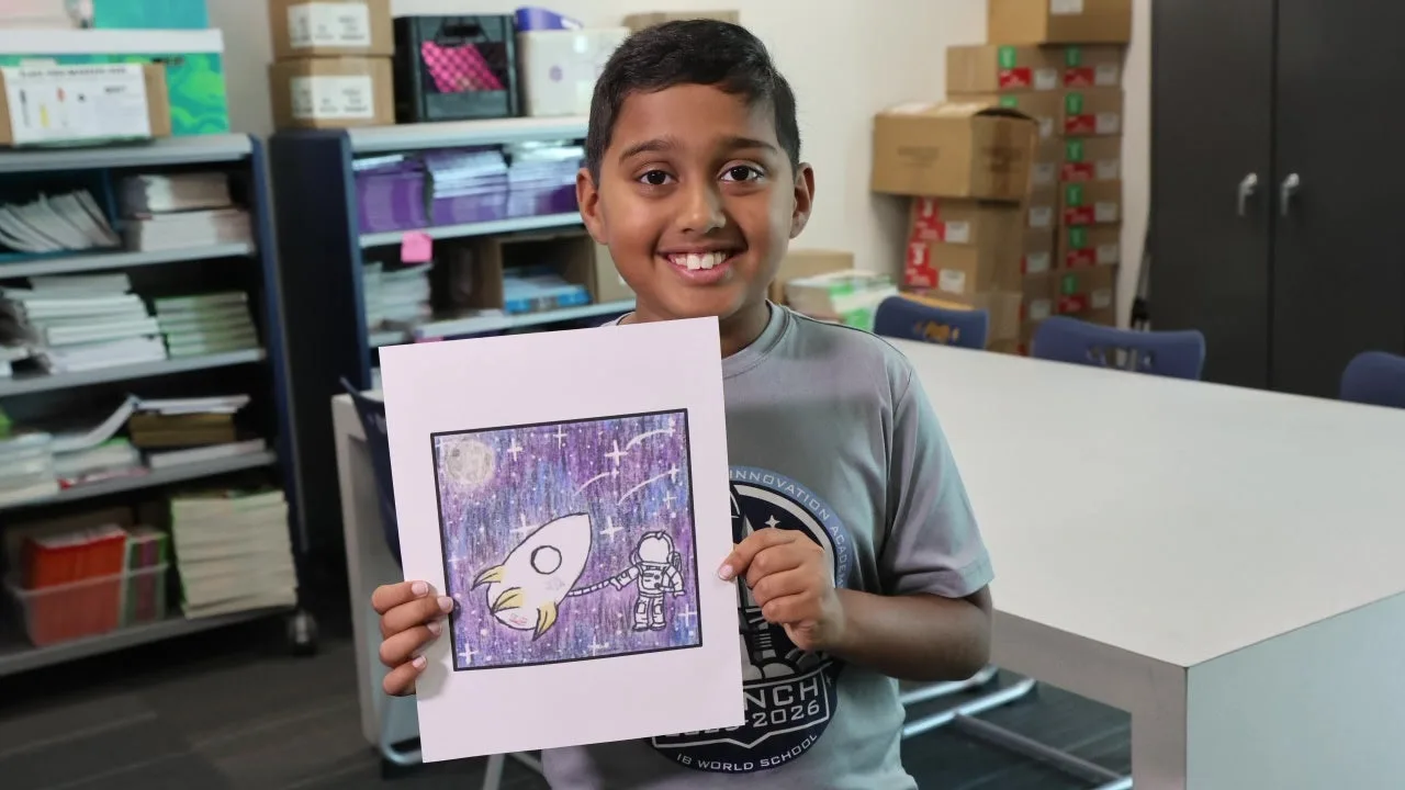 Third Grader’s Artwork Set to Orbit the International Space Station on SpaceX Flight