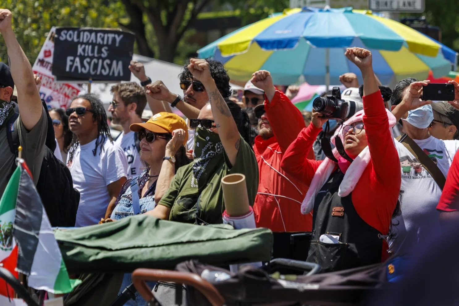 Thousands march in Los Angeles for May Day amid concerns over immigration enforcement and living costs