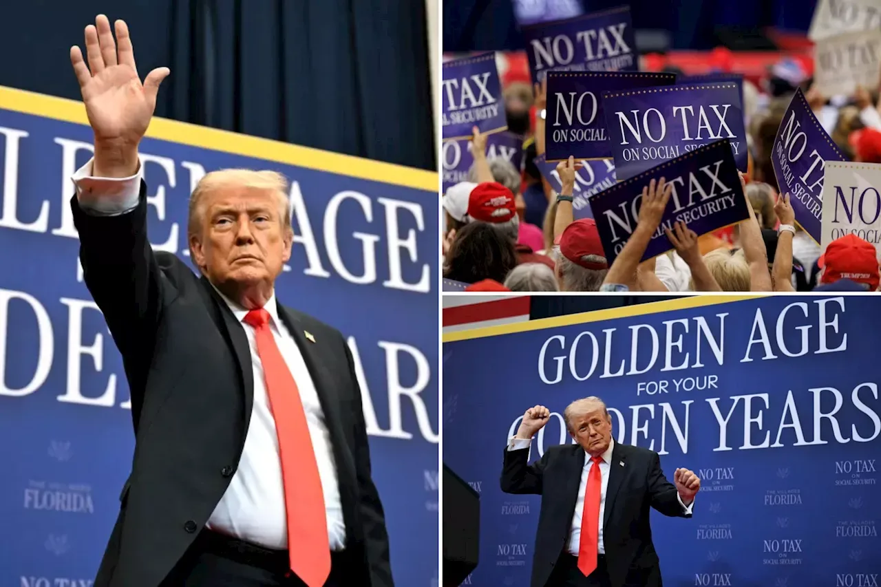 Trump Courts Senior Voters in Florida's Villages, Highlighting Economic Record