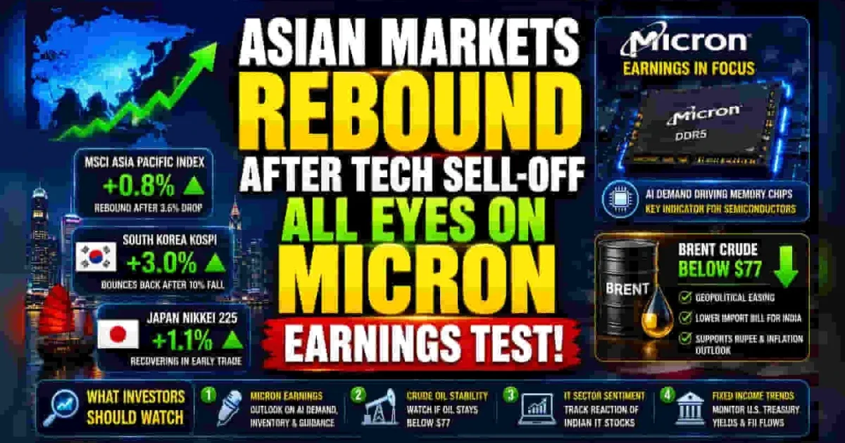 Asian Tech Stocks Face Continued Pressure Ahead of Micron’s Earnings Report