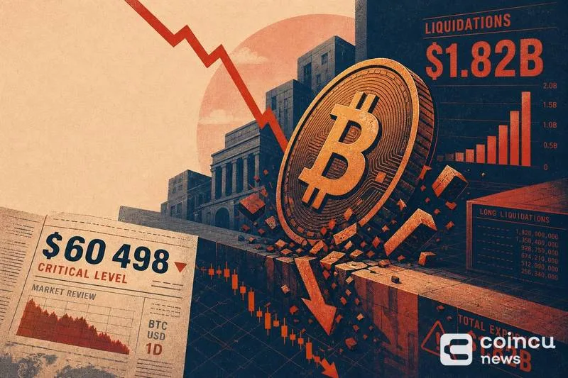 Bitcoin Long Liquidations Could Surge to $1.82 Billion If Price Drops Below $60,498