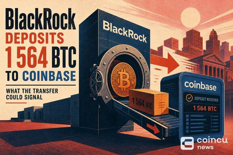 BlackRock’s 1,564 BTC Transfer to Coinbase Highlights Complex Institutional BTC Flows