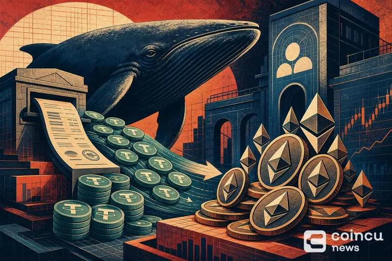 Crypto Whale Borrows $142M USDT to Acquire Nearly 88,000 ETH in 30 Hours