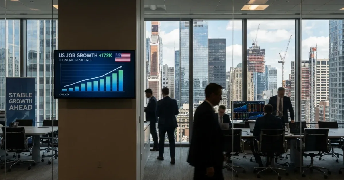 US Labor Market Adds 172,000 Jobs, Defying Recession Concerns