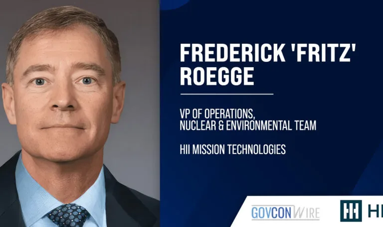Retired Vice Adm. Frederick Roegge Named VP of Nuclear Operations at HII Mission Technologies