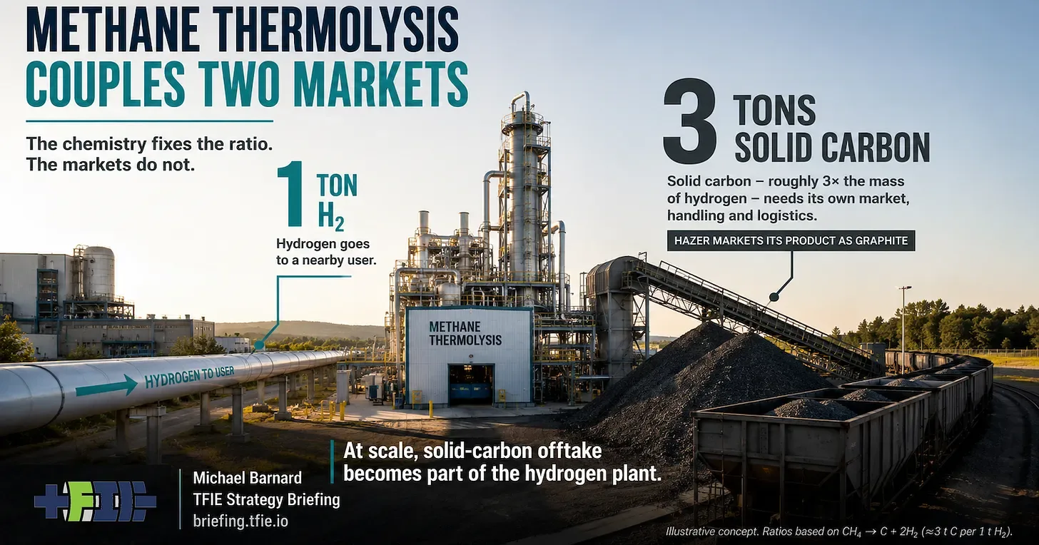 Challenges in Methane Thermolysis Highlight Carbon Market Limitations