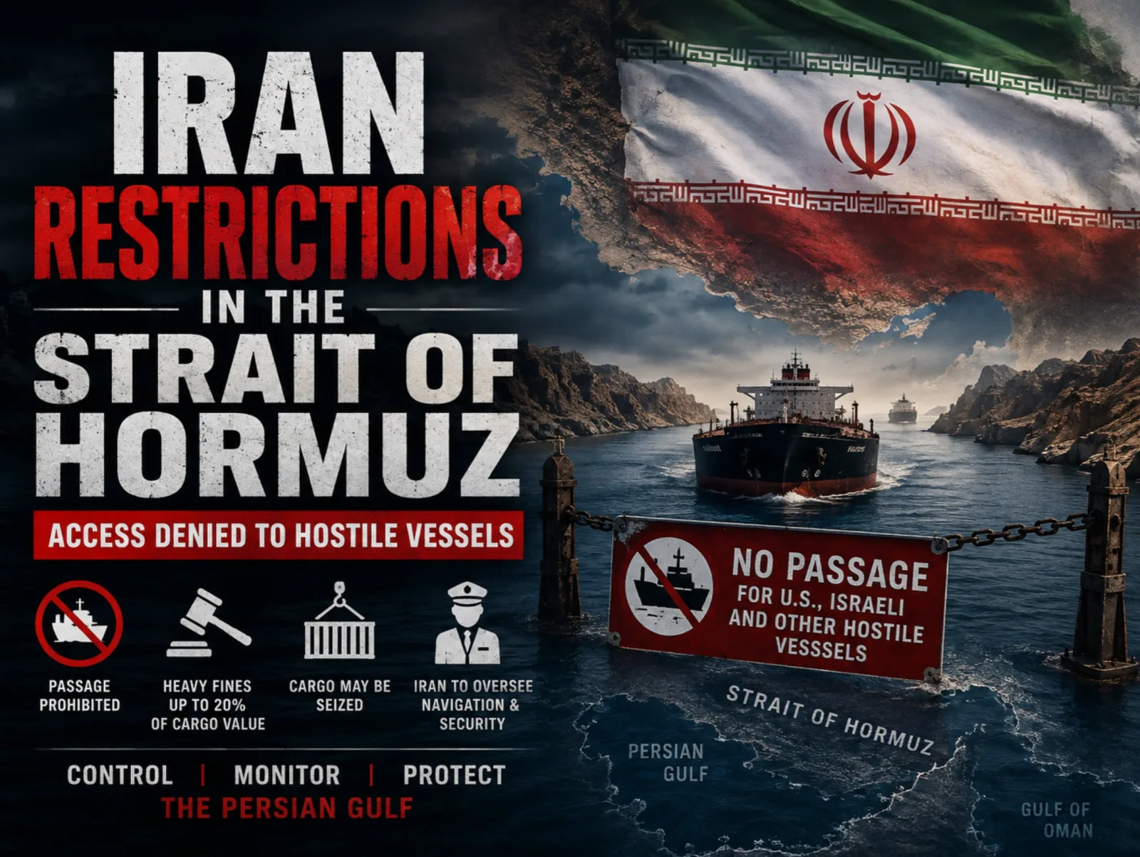 Iran Plans to Limit Strait of Hormuz Access to Vessels from the US, Israel, and Allies