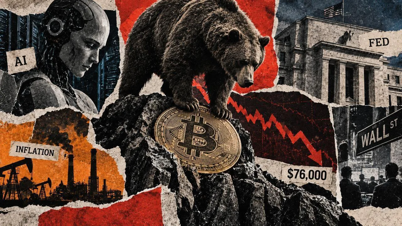Bitcoin Falls Below $77,000 Amid AI Concerns and Upcoming Federal Reserve Meeting